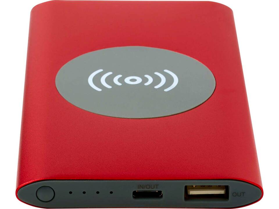 Juice type-C draadloze powerbank van 4000 mAh van gerecycled aluminium 5