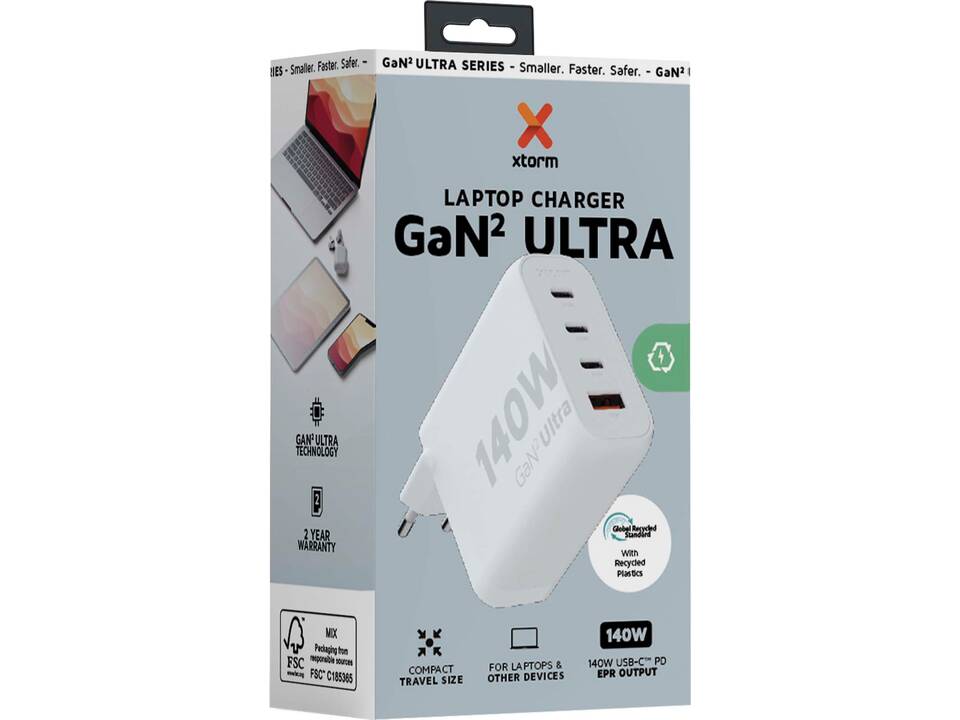 Xtorm XEC140 GaN² Ultra wandoplader 140 W 3