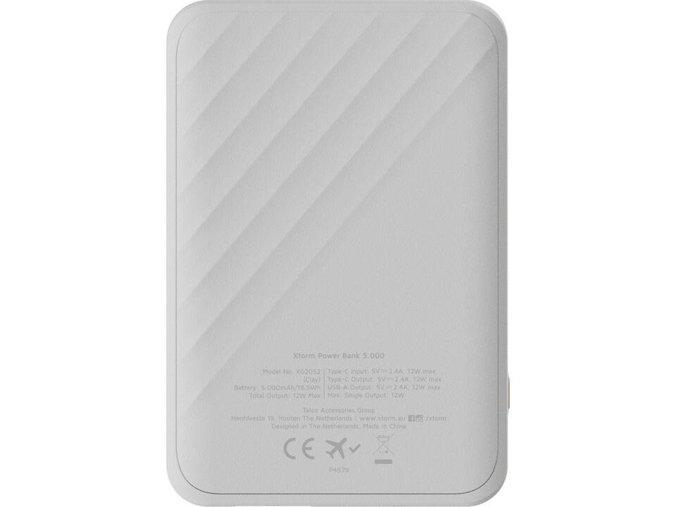 Xtorm Go2 snellaadbare powerbank van 12 W 5000 mAh 3