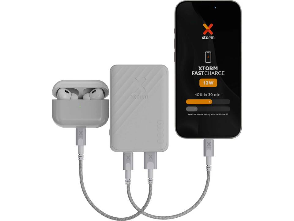 Xtorm Go2 snellaadbare powerbank van 12 W 5000 mAh 4