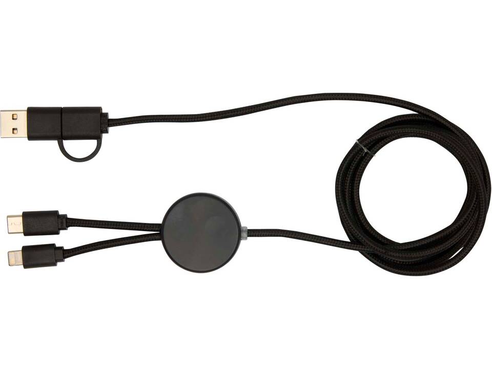 Citala 5-in-1 150 cm datasynchronisatie- en 27 W snellaadkabel van gerecycled plastic 10