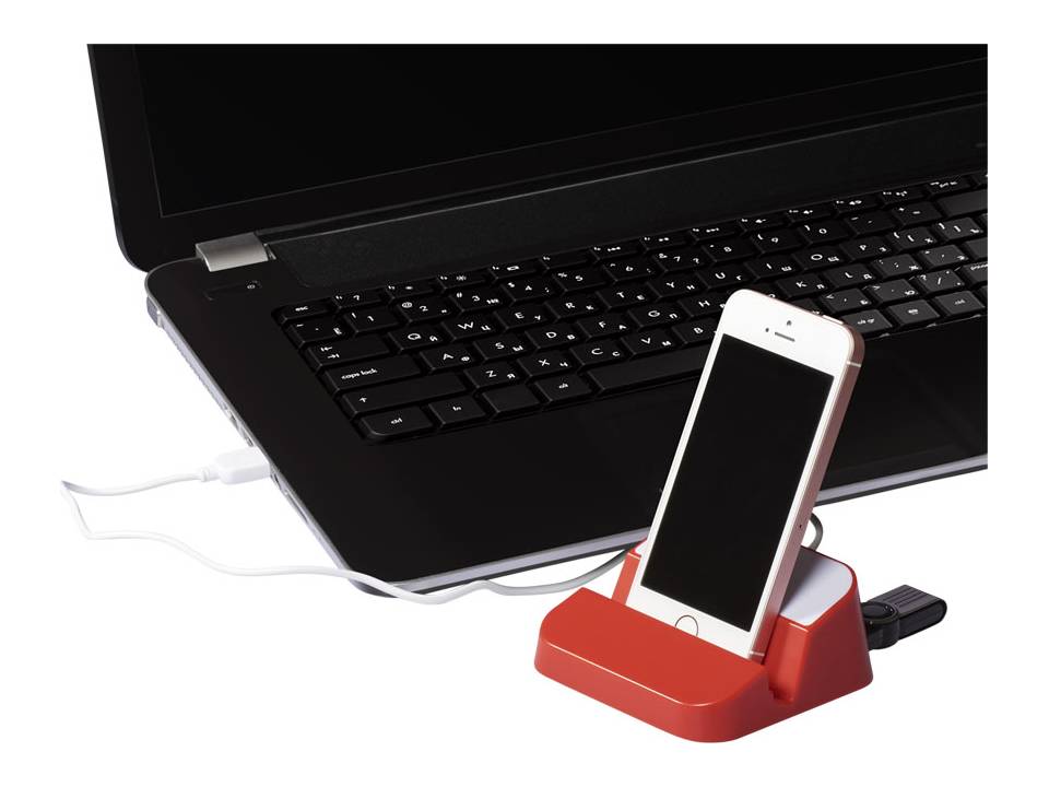 3-in-1 USB hub en telefoonstandaard 11