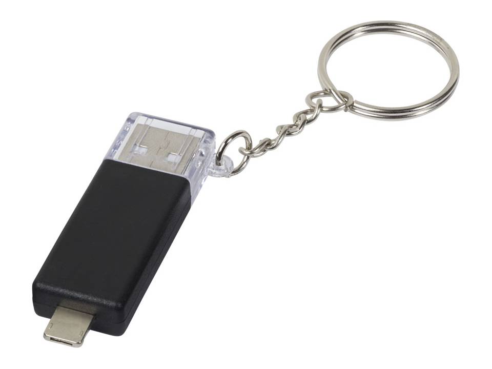 Sleutelhanger met 2-in-1-oplaadkabel 21