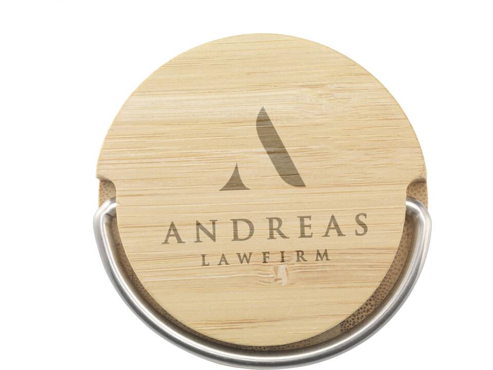 Nikko bamboe thermosfles & thermosbeker - 330 ml 3