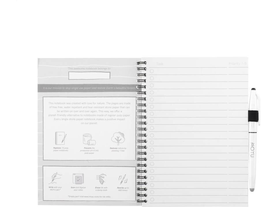 MOYU Erasable Stone Paper Notebook notitieboek 4