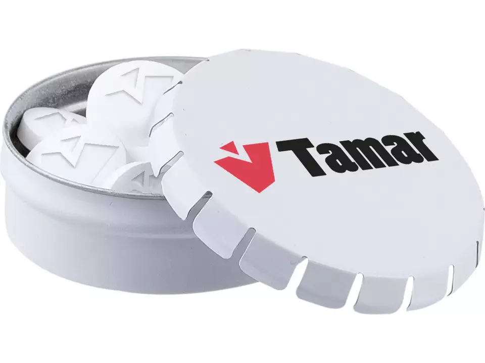 Mini clic-clac blikje logo mints