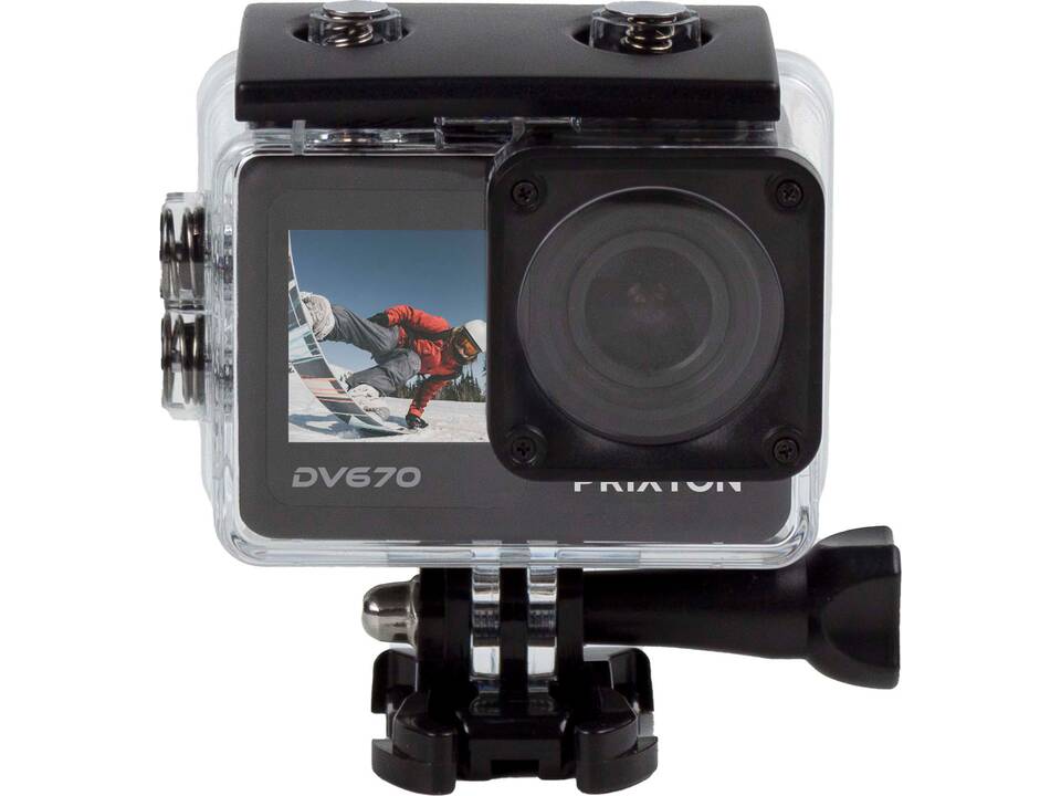 Prixton DV670 4K actiecamera met dubbel scherm 1