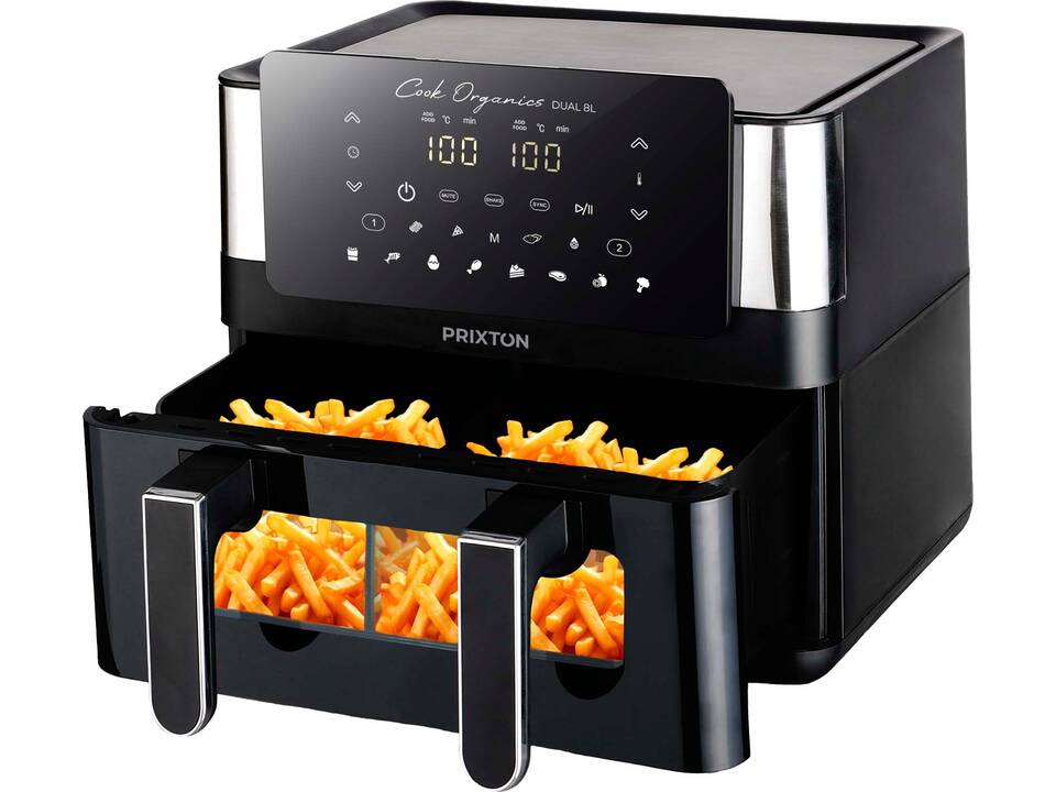 Prixton Cook Organics dubbele airfryer 8 l 1