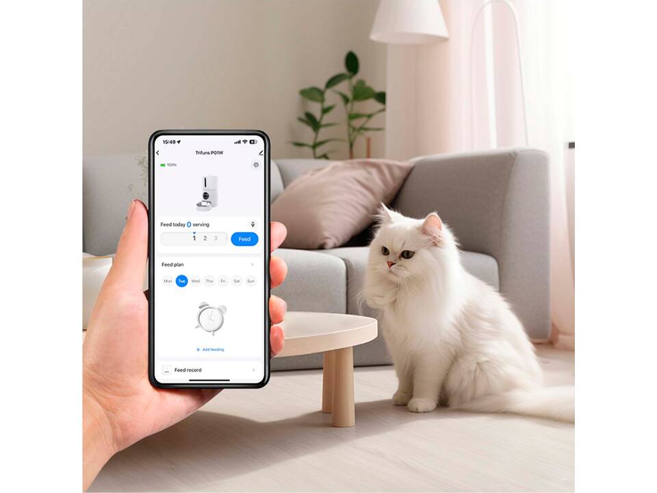 Prixton slimme automatische voederbak met wifi voor huisdieren 5