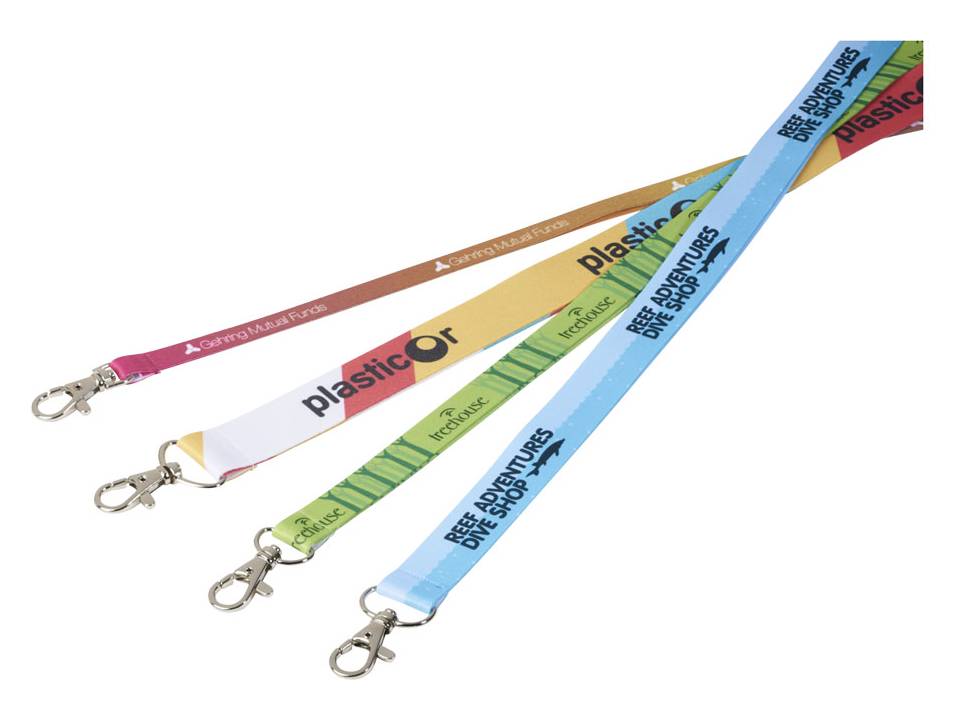 Lanyard met 1 zijde sublimatie voorzien van haak 5