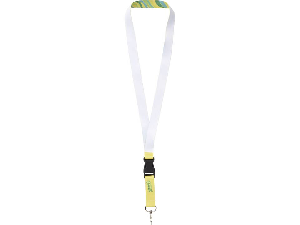 Lanyard met 1 zijde sublimatie voorzien van haak en buckle 4