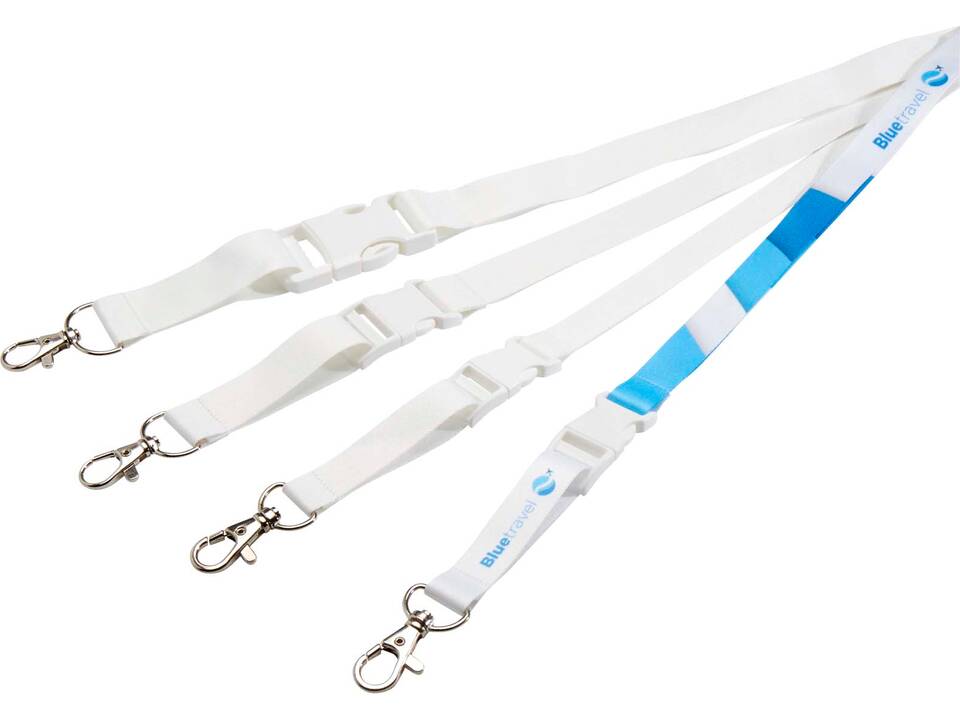 Lanyard met dubbelzijdige sublimatie voorzien van haak en buckle 7