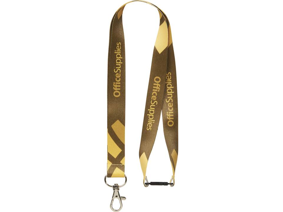 Lanyard met 1 zijde sublimatie voorzien van haak en veiligheidssluiting 5