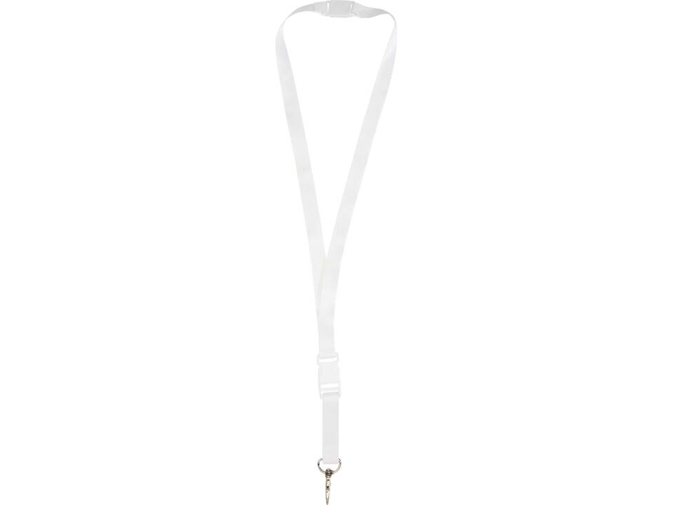 Balta gerecyclede PET lanyard met veiligheidsgesp 13