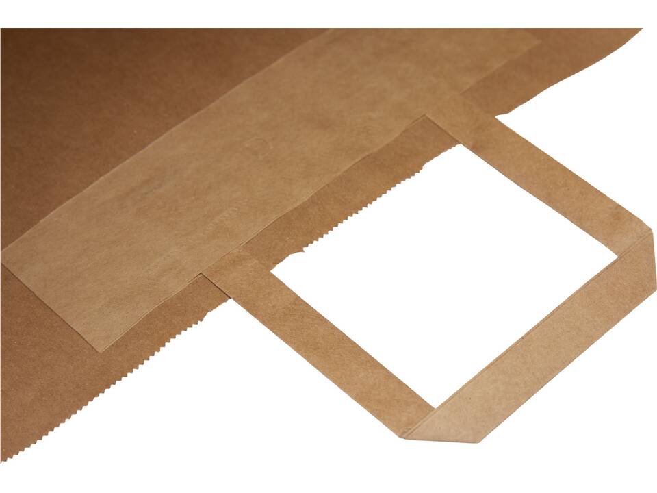 L draagtas van kraftpapier met platte handgrepen Large 9