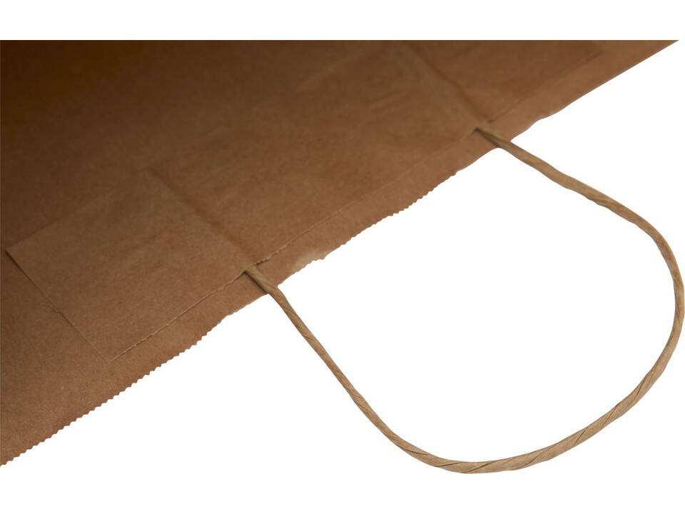 XL draagtas van kraftpapier met gedraaide handgrepen XLarge 10
