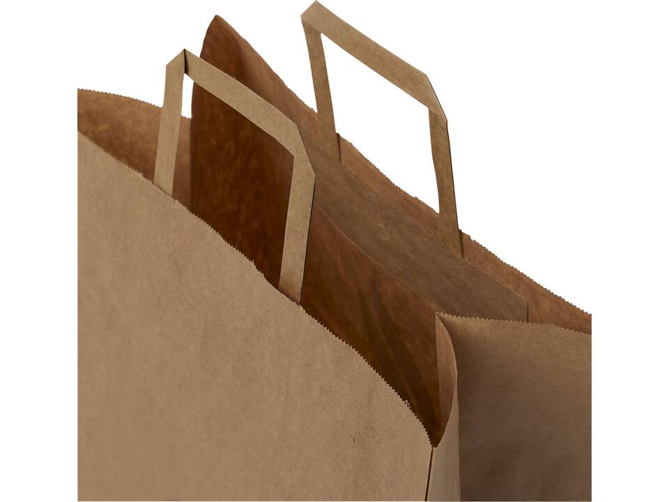 XL draagtas van kraftpapier met platte handgrepen XLarge 8