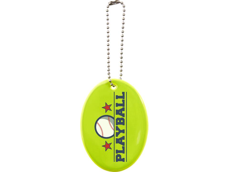 Ovale Reflecterende hanger 9