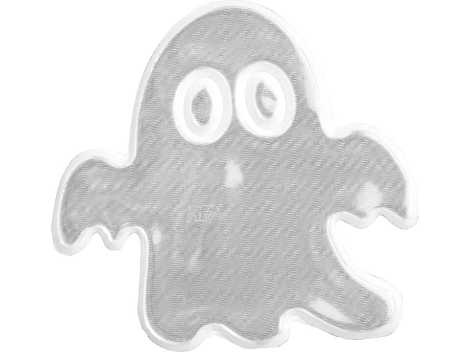 Reflecterende sticker geest medium voor kleding, pet, fiets of tas 13