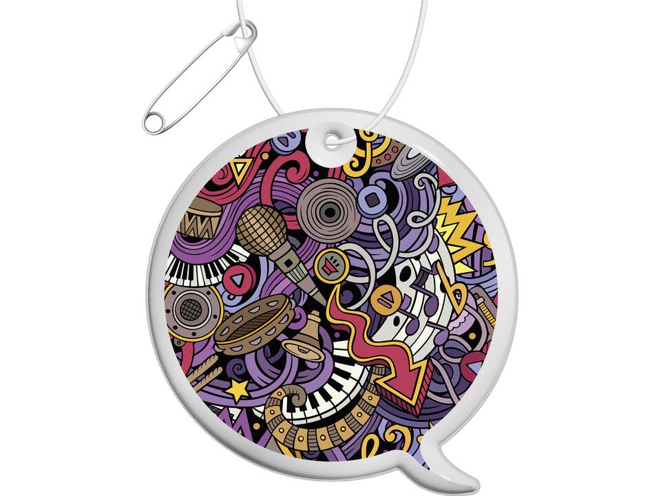 RFX™ reflecterende pvc hanger met bijschrift 1