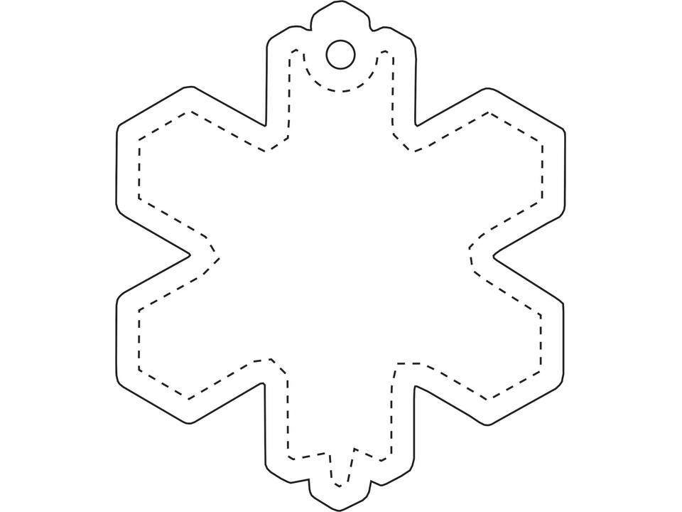RFX™ reflecterende pvc hanger met sneeuwvlok 5