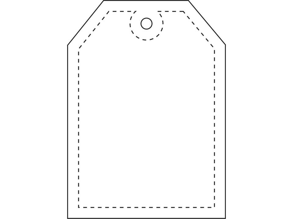 RFX™ reflecterende TPU hanger met label 5