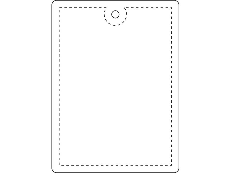 RFX™ grote rechthoekige reflecterende TPU hanger 5