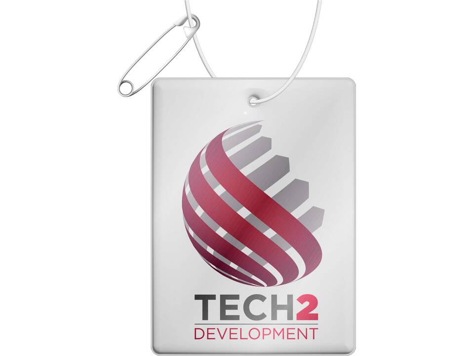 RFX™ H-12 rechthoekige lichtgewicht reflecterende PVC hanger, groot 1