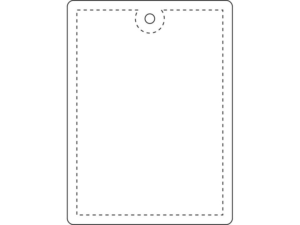RFX™ H-12 rechthoekige lichtgewicht reflecterende PVC hanger, groot 3