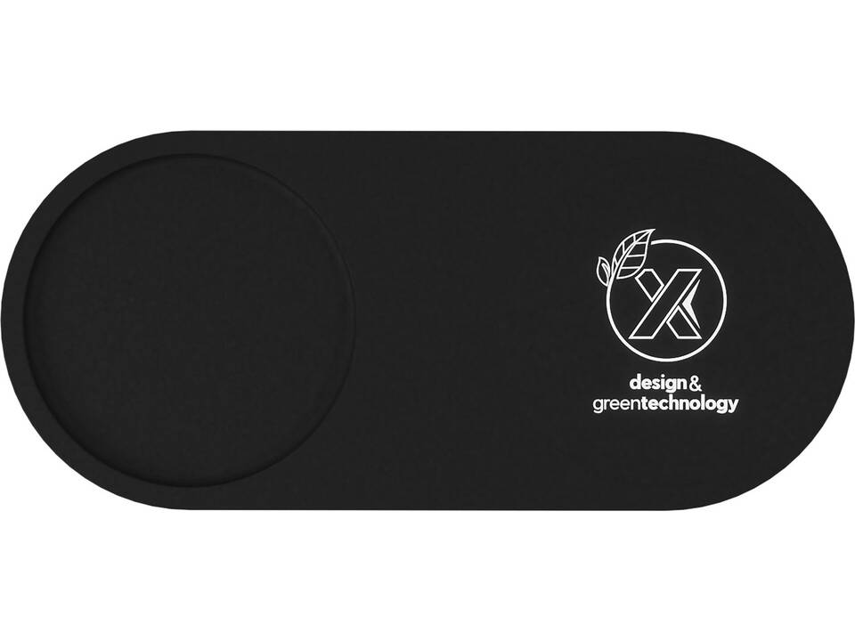 SCX draadloos oplaadstation met oplichtend logo en potloodhouder 6