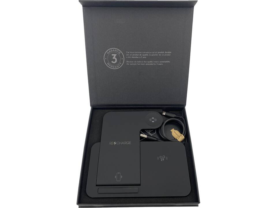 SCX.design W28 3-in-1 draadloos oplaadstation met telefoonstandaard 1