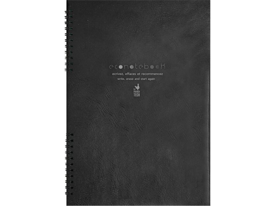 EcoNotebook NA5 met PU-lederen cover - oneindig herbruikbaar 1