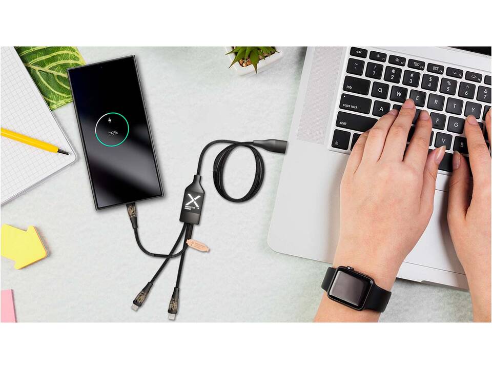 SCX.design C50 5-in-1 snellaadkabel 100 W/5 A met digitaal display 7