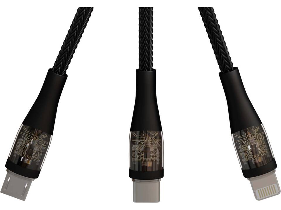 SCX.design C51 5 in 1 rPET supersnelle oplaadkabel van 60 W 4