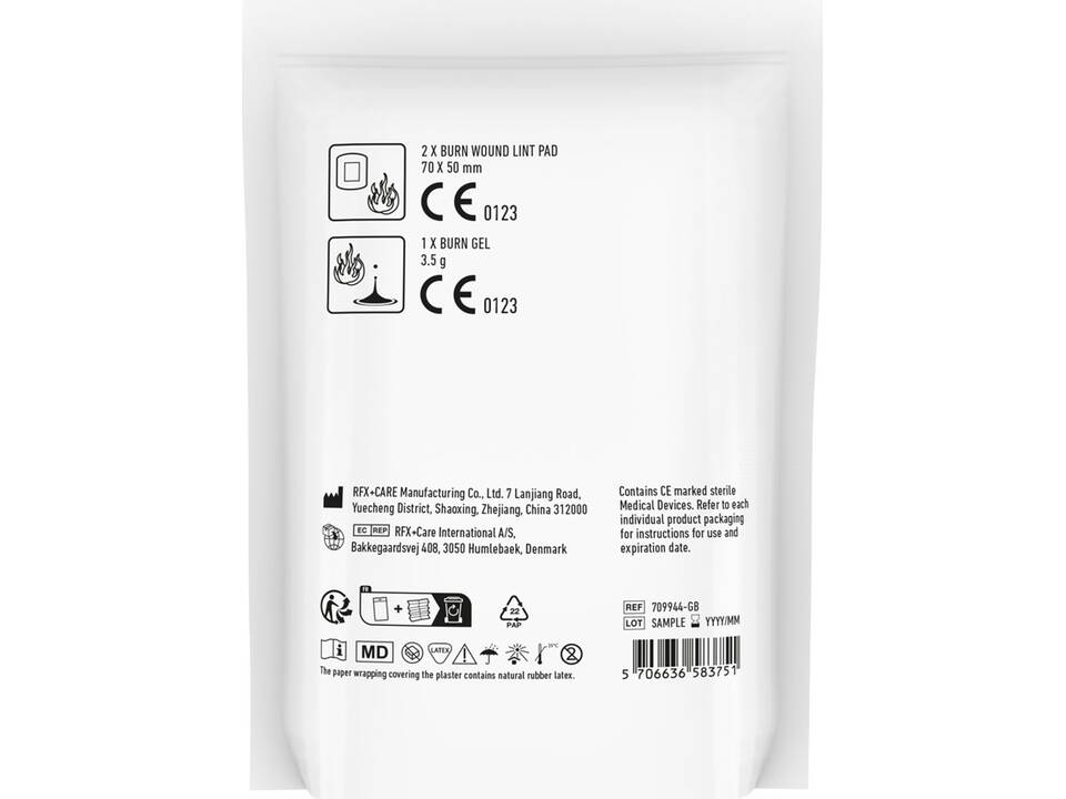 MiniKit Brandwonden eerste hulp set met papieren stazak 2