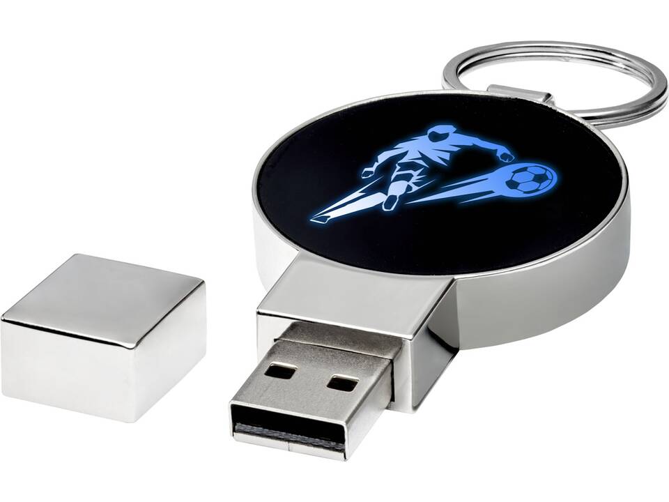Ronde oplichtende USB stick 1