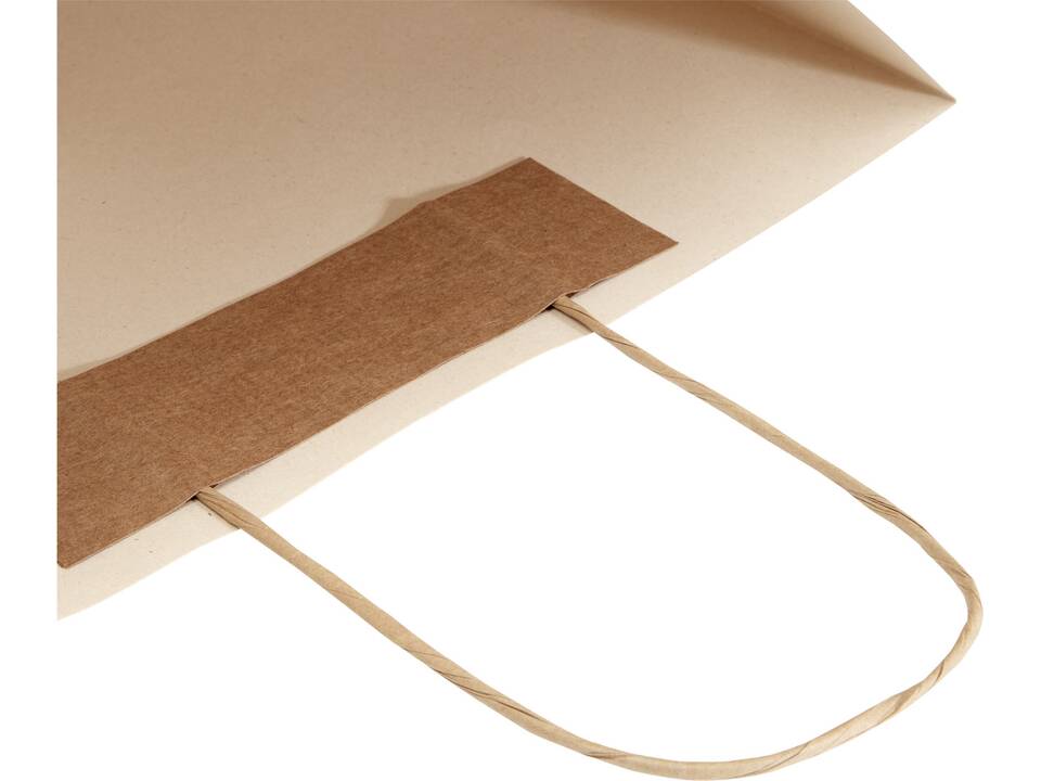 Papieren tas gemaakt van landbouwafval met gedraaide handgrepen - XL 6