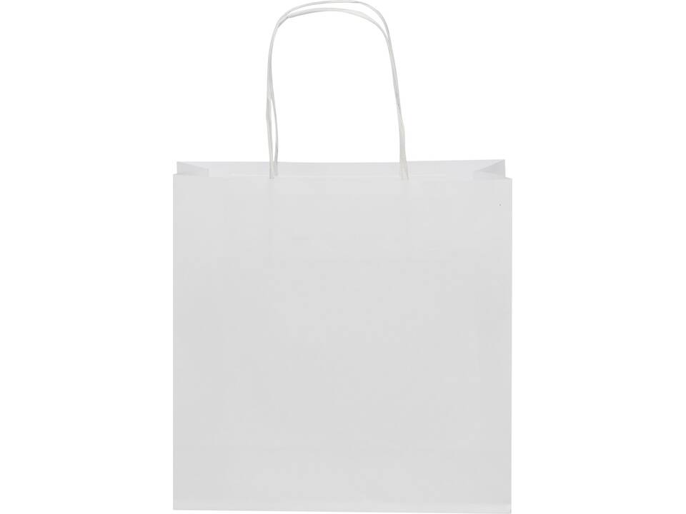 Tas van kraftpapier met gedraaide handgrepen - S 2