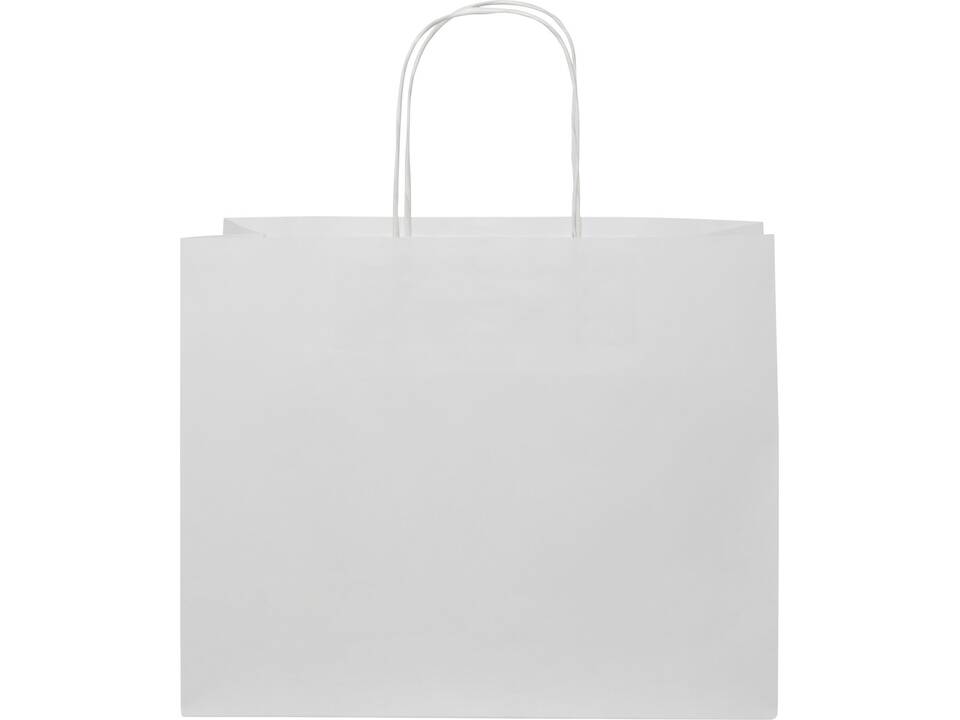 Tas van kraftpapier met gedraaide handvaten - L 2