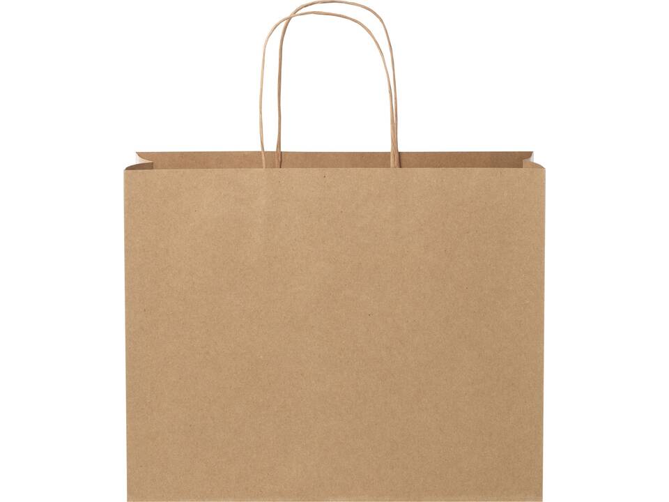 Tas van kraftpapier met gedraaide handvaten - L 10