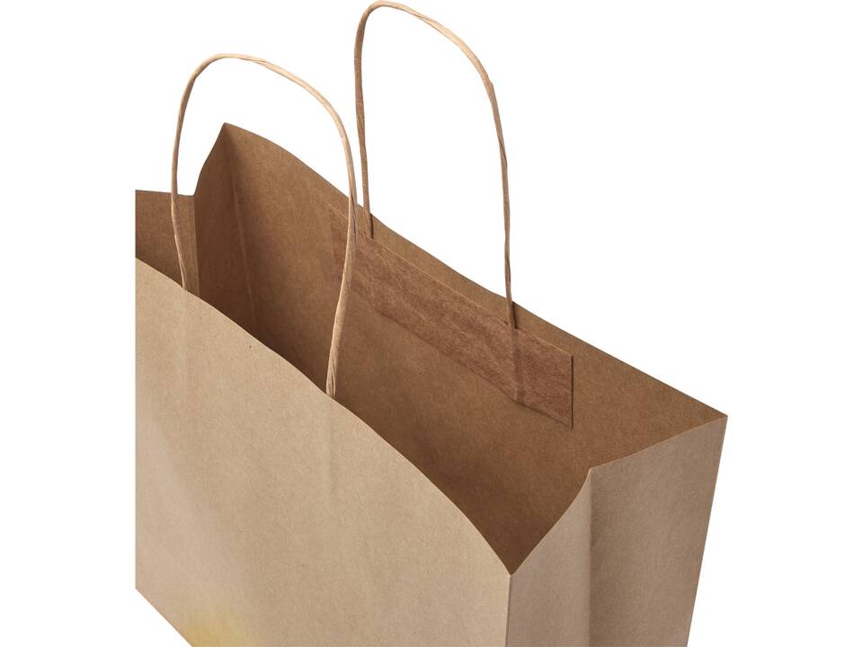 Tas van kraftpapier met gedraaide handvaten - L 13