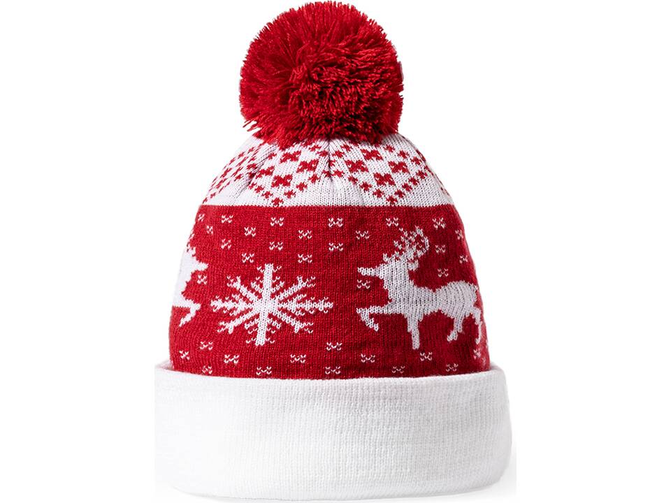Kerstmuts beanie met pompon 7