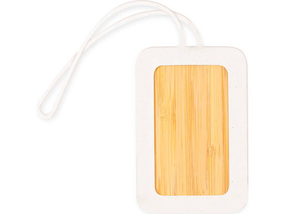 Bagagelabel van bamboe 2