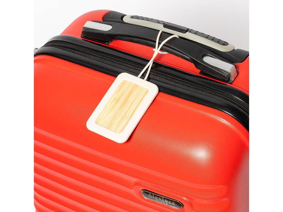 Bagagelabel van bamboe 4