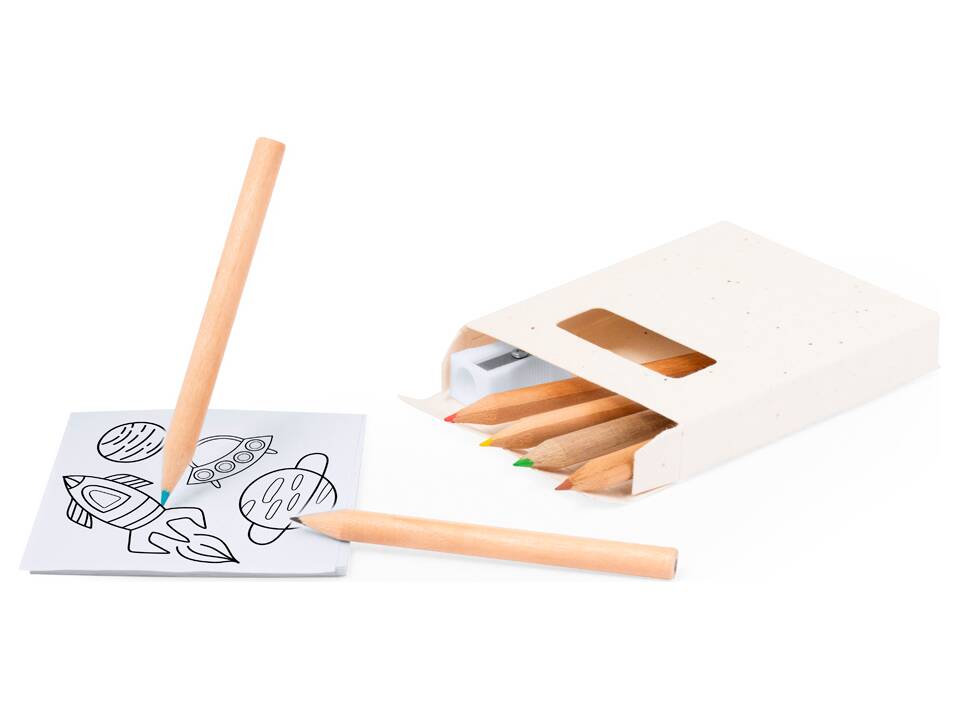 Kleurpotloden met petunia zaadpapier 4