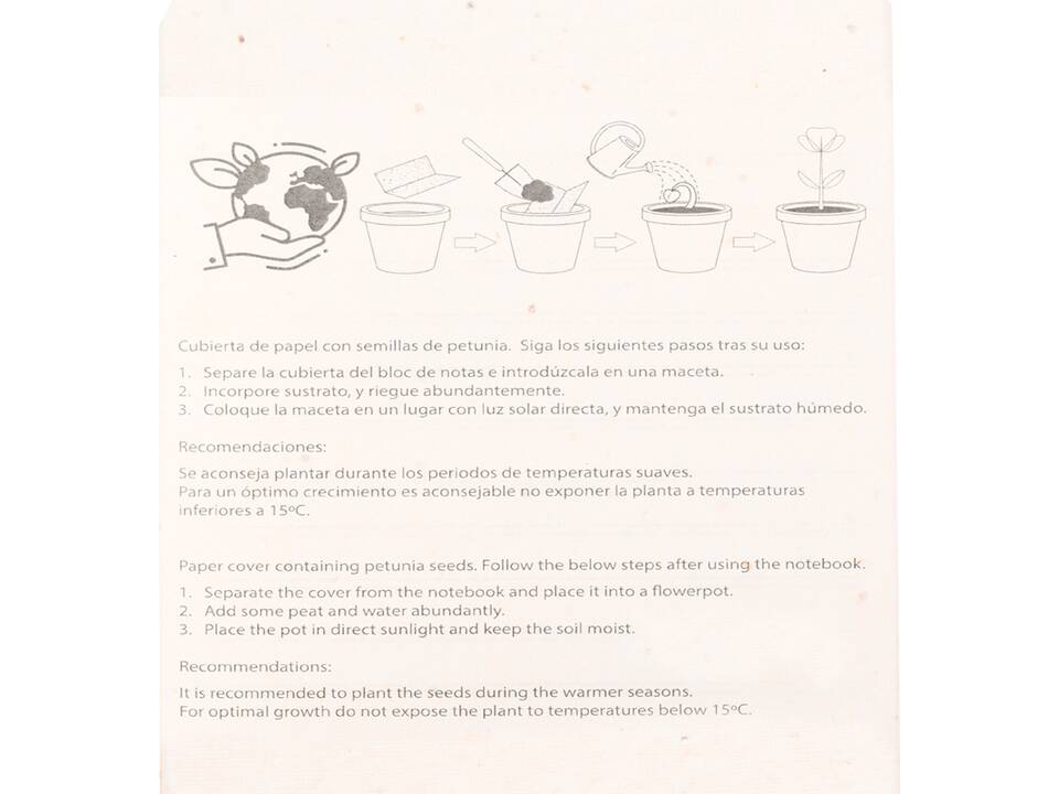 Kleurpotloden met petunia zaadpapier 2