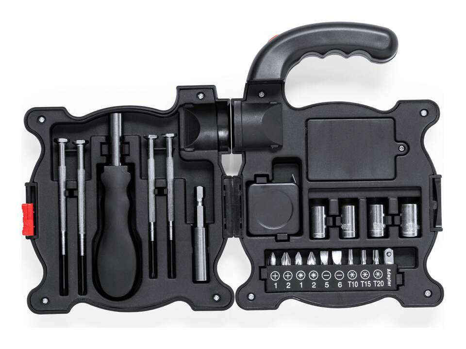 Gereedschapsset met ingebouwde zaklamp 1