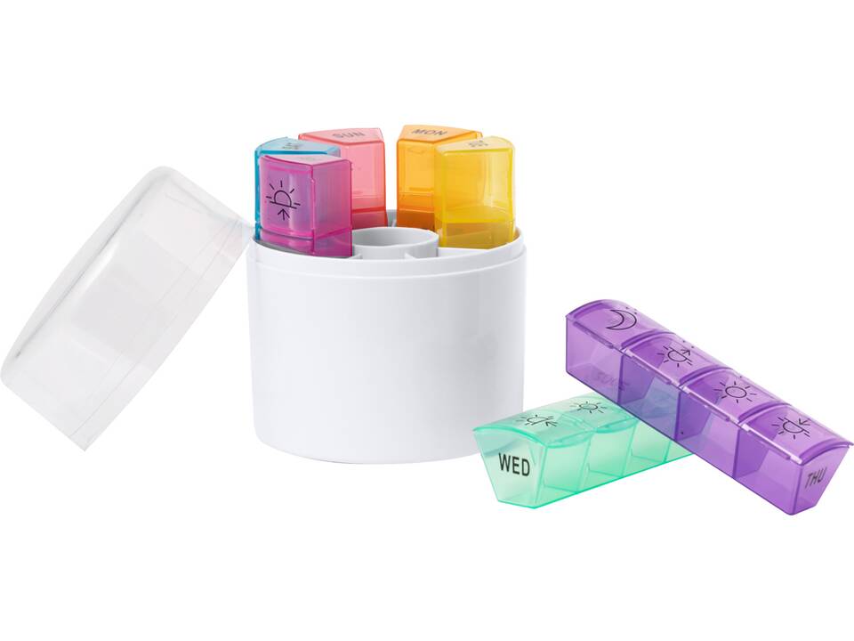 Wekelijks pillendoosje met 28 compartimenten 3