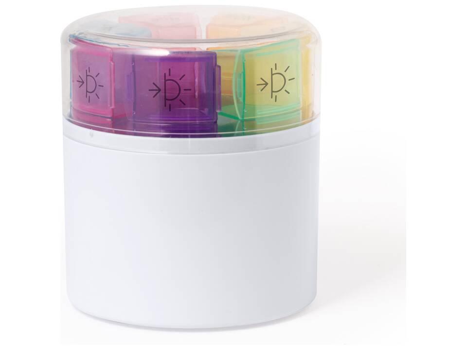 Wekelijks pillendoosje met 28 compartimenten 1