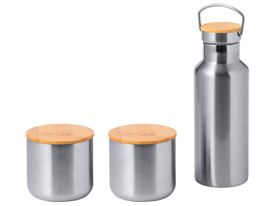 Geschenkset met thermosfles en 2 bekers 1